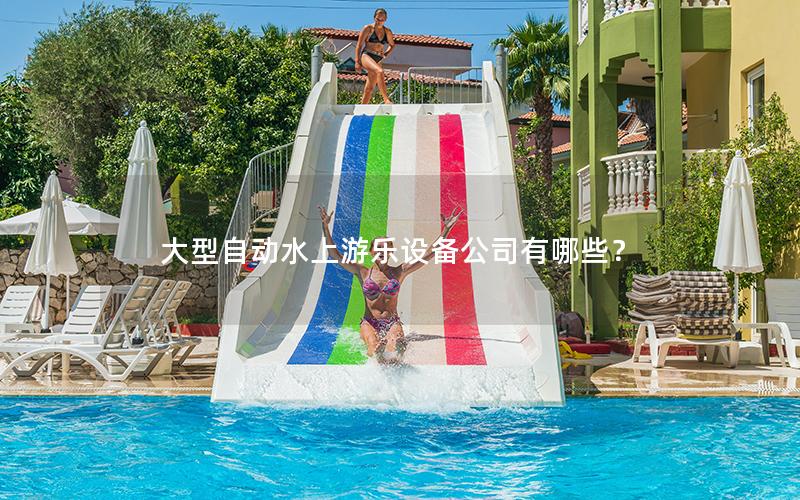 大型自動水上游樂設備公司有哪些？